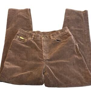 Lauren Jeans Co Ralph Lauren Brown Corduroy Pants Women’s Size 8 Stretch
